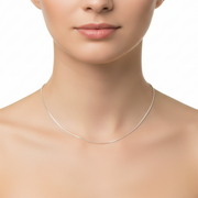 Varra Link Unisex 925 Sterling Silver Women Chains (Length 16 inches / 40 cm)